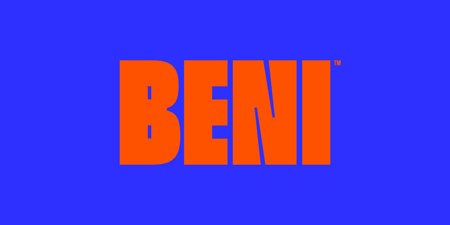 Przykładowa czcionka Beni #1